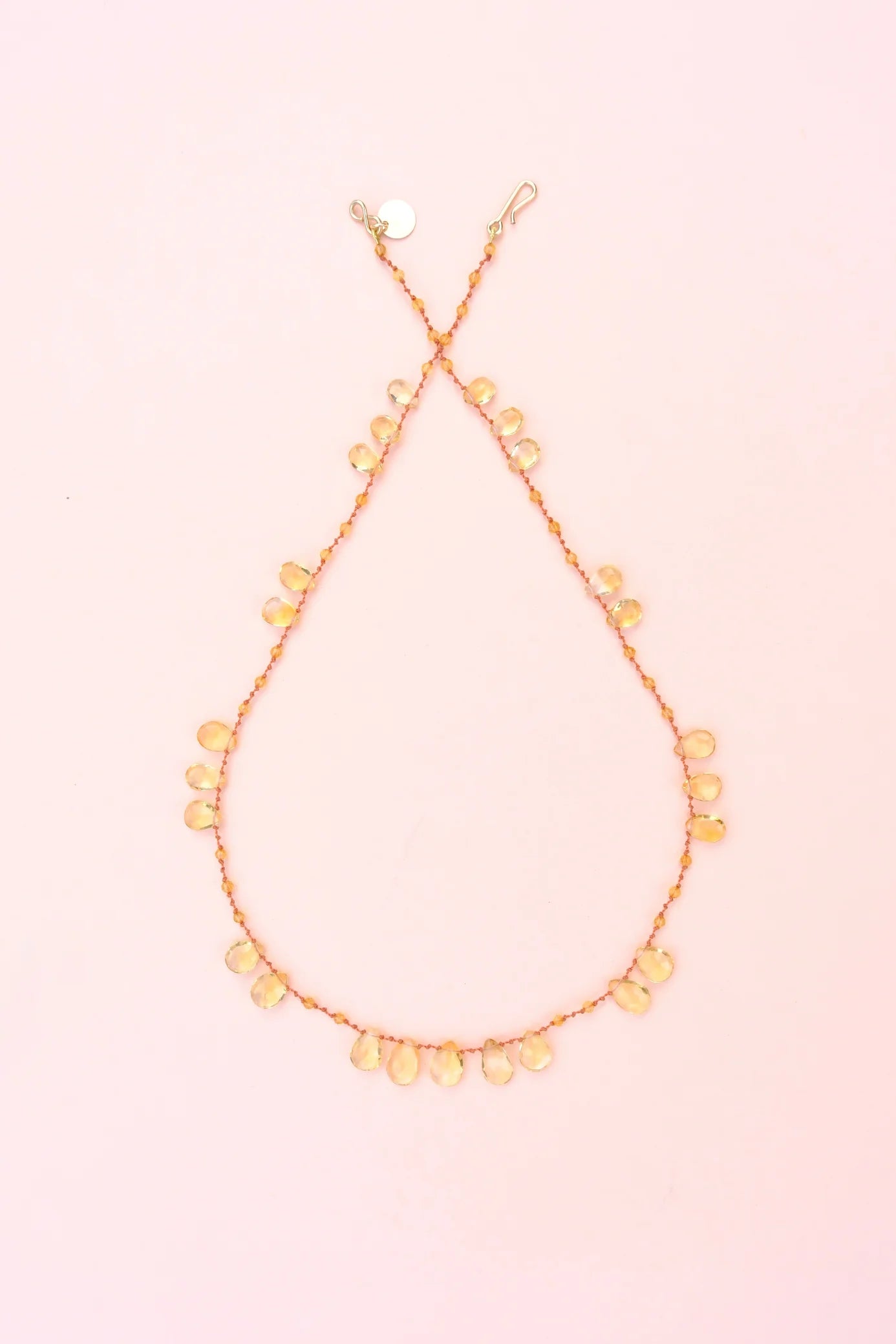 Ivarene Offset Citrine Necklace