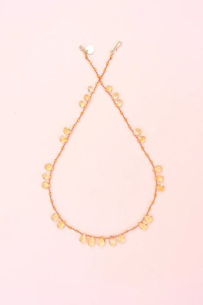 Ivarene Offset Citrine Necklace