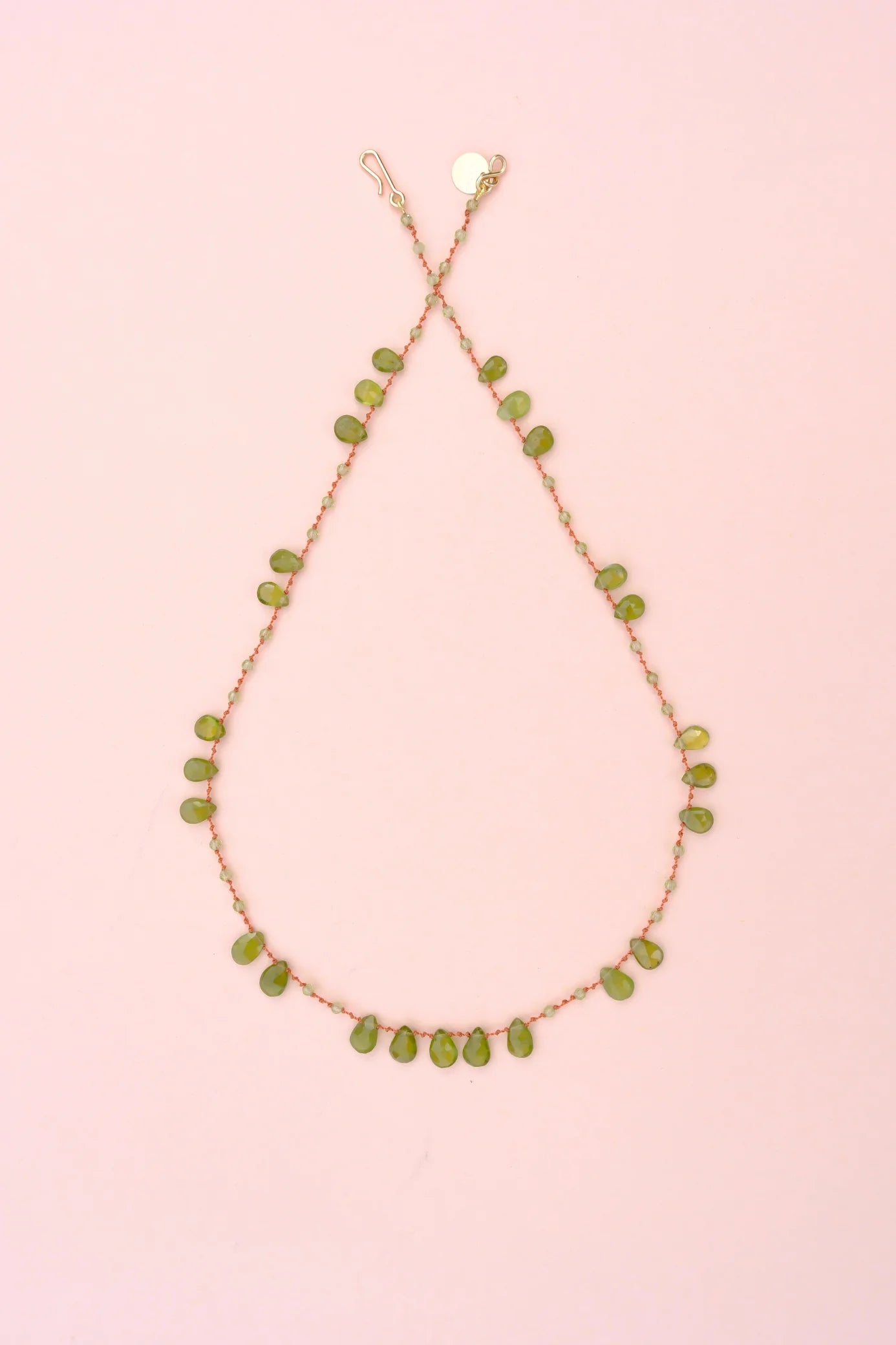 Ivarene Offset Vesuvianite Necklace