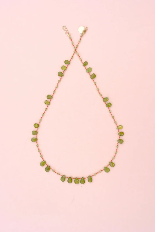 Ivarene Offset Vesuvianite Necklace
