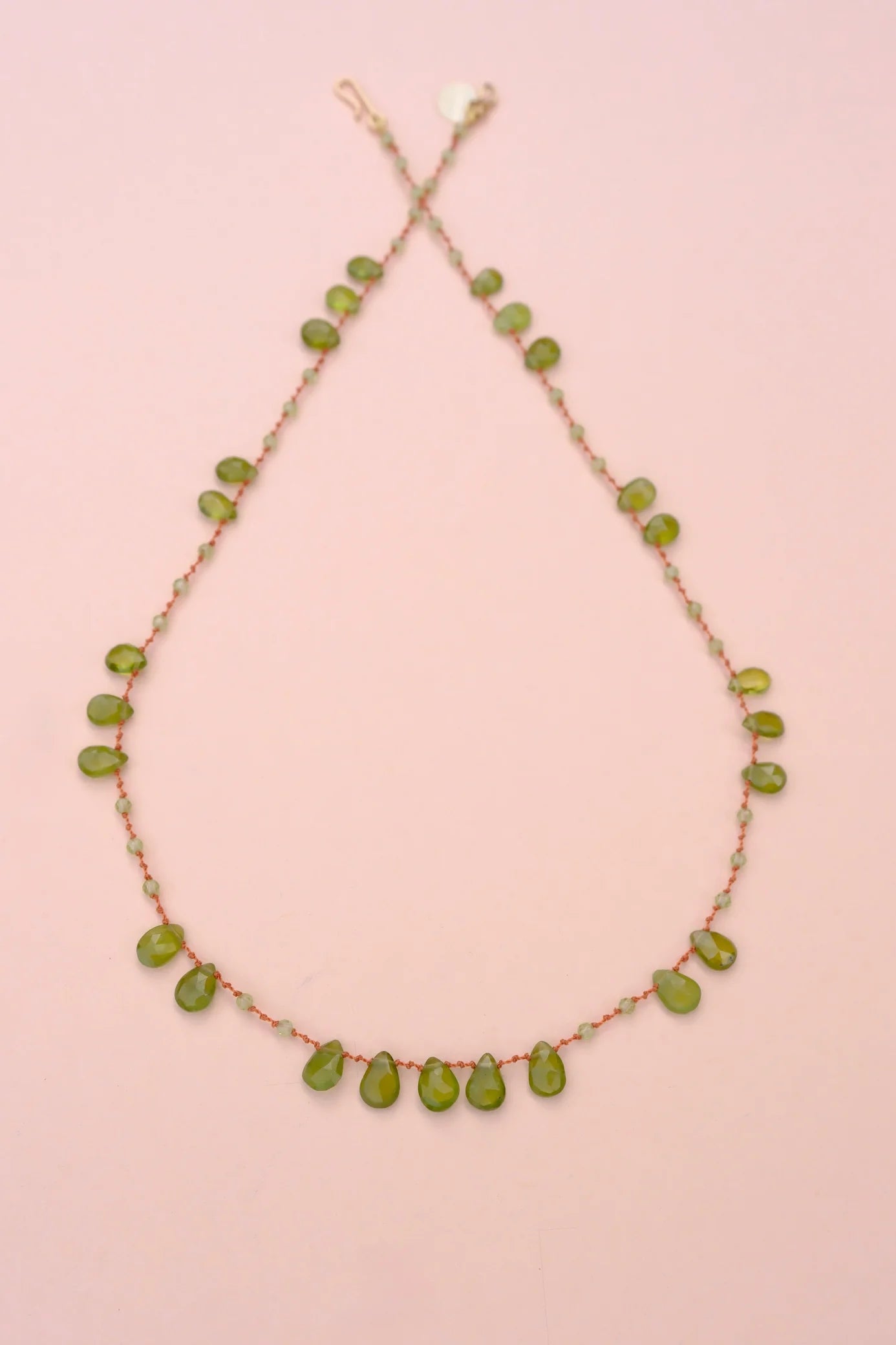 Ivarene Offset Vesuvianite Necklace