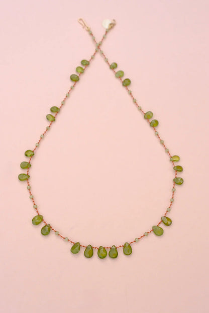 Ivarene Offset Vesuvianite Necklace