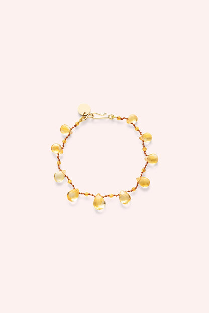 Ivarene Mill Drops & Beads Bracelet - Citrine