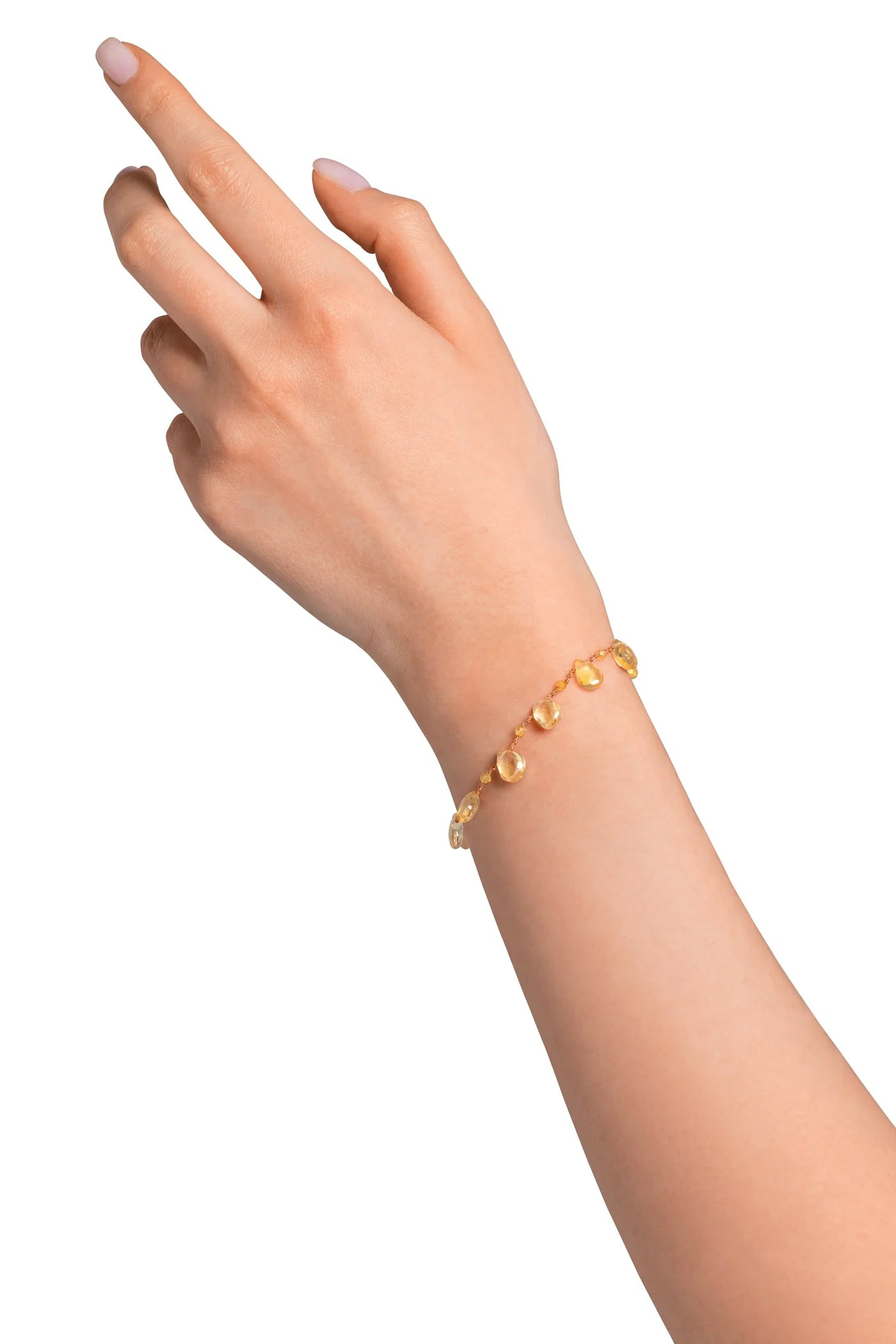Ivarene Mill Drops & Beads Bracelet - Citrine