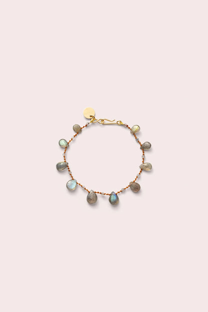Ivarene Odin Drops & Beads Bracelet - Labradorite