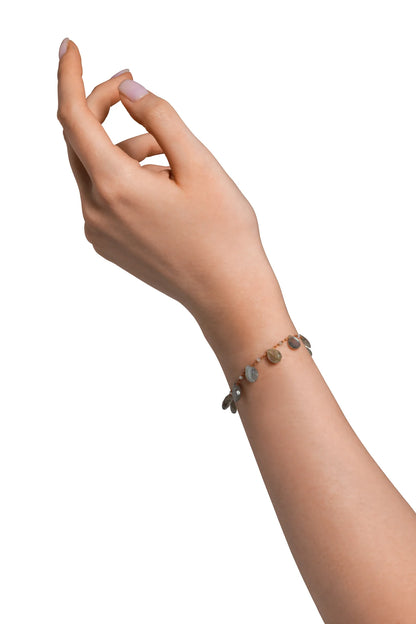 Ivarene Odin Drops & Beads Bracelet - Labradorite