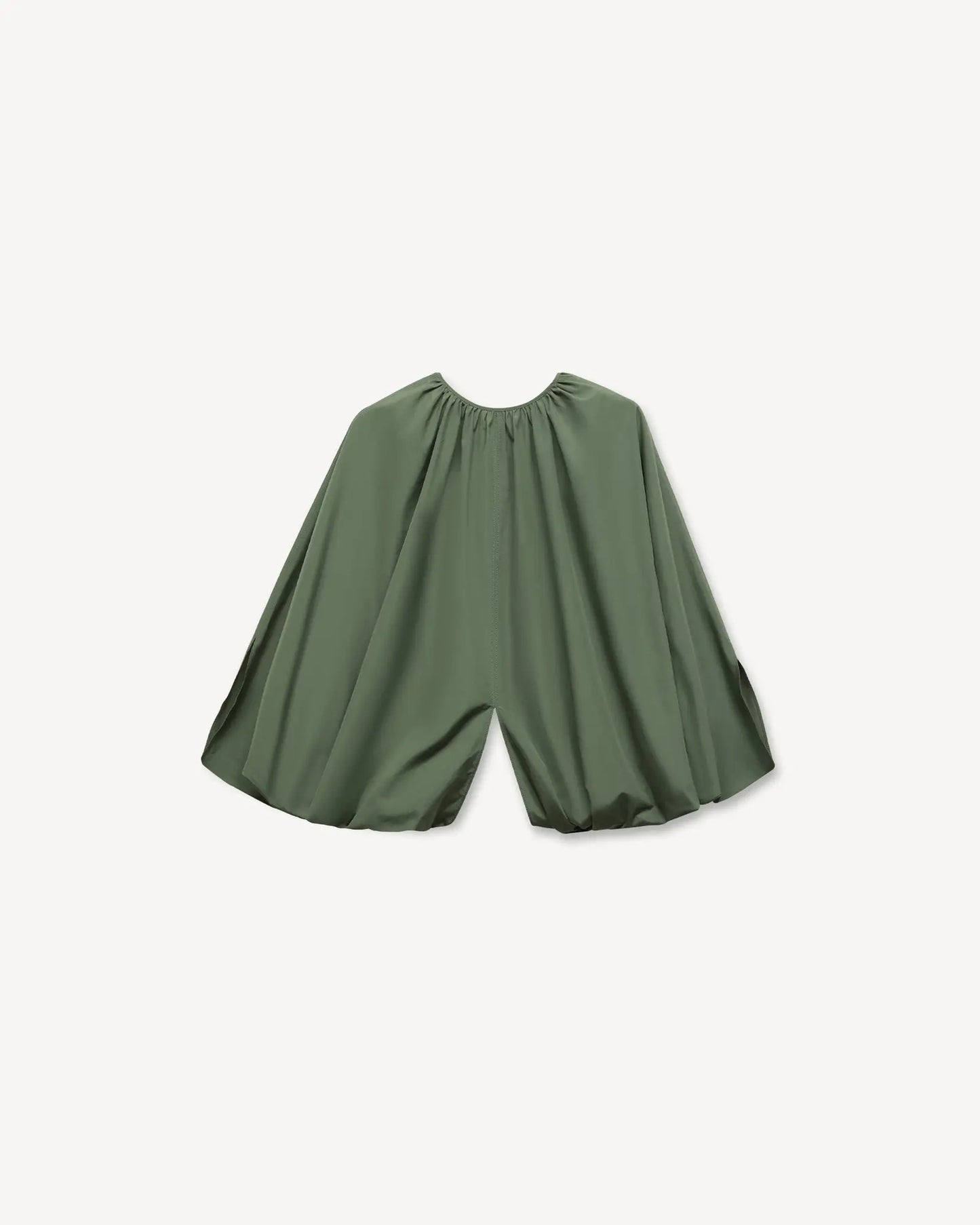 Kenzo Oversized Pleated Blouse in Cotton Poplin