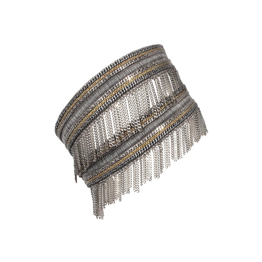 MLC 1L009 Bracelet/Choker - Antique Silver