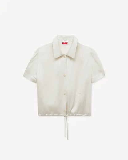 Kenzo Puffy Short Sleeves Blouse in Silk