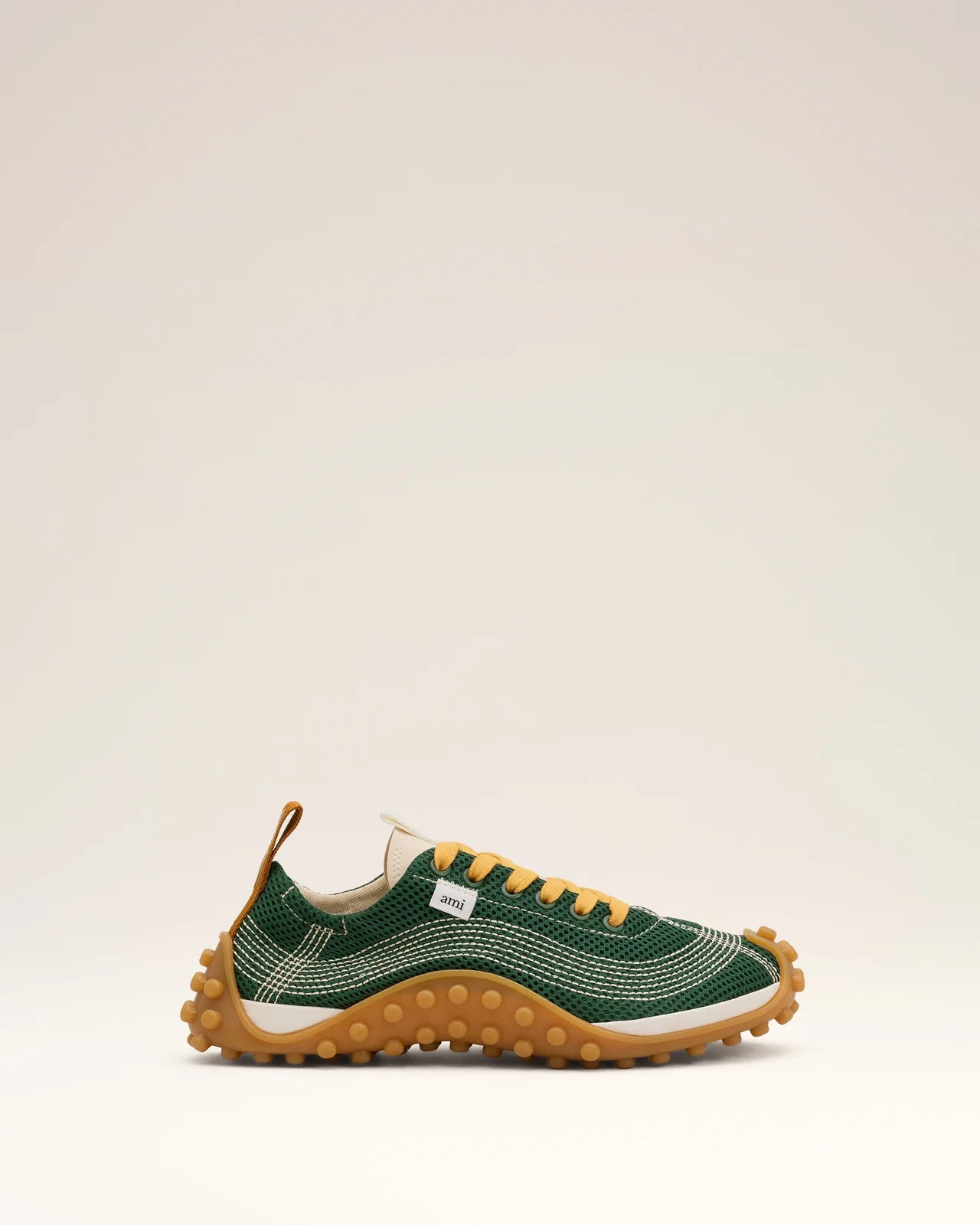 Ami Green Mesh Mirage Sneakers