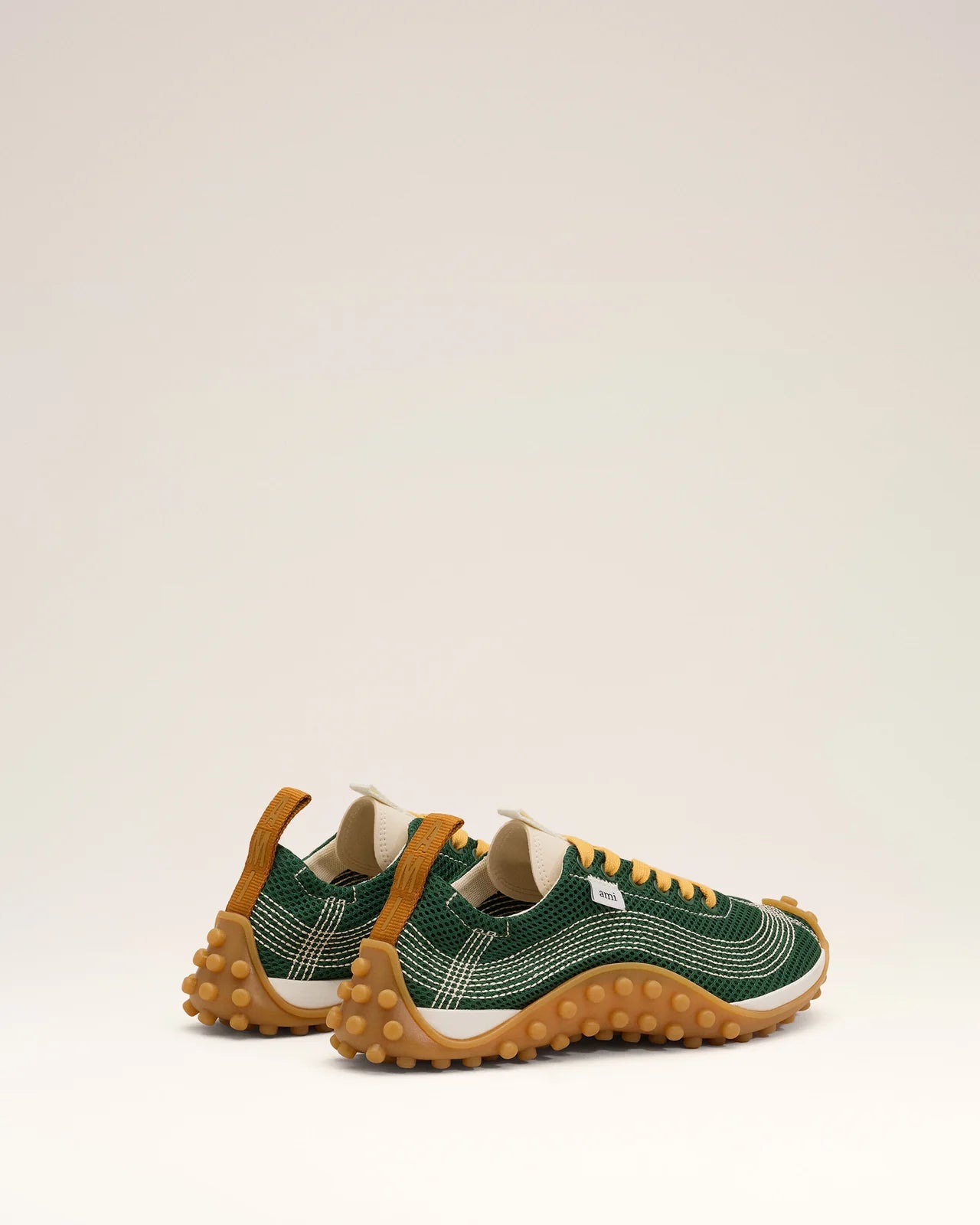 Ami Green Mesh Mirage Sneakers