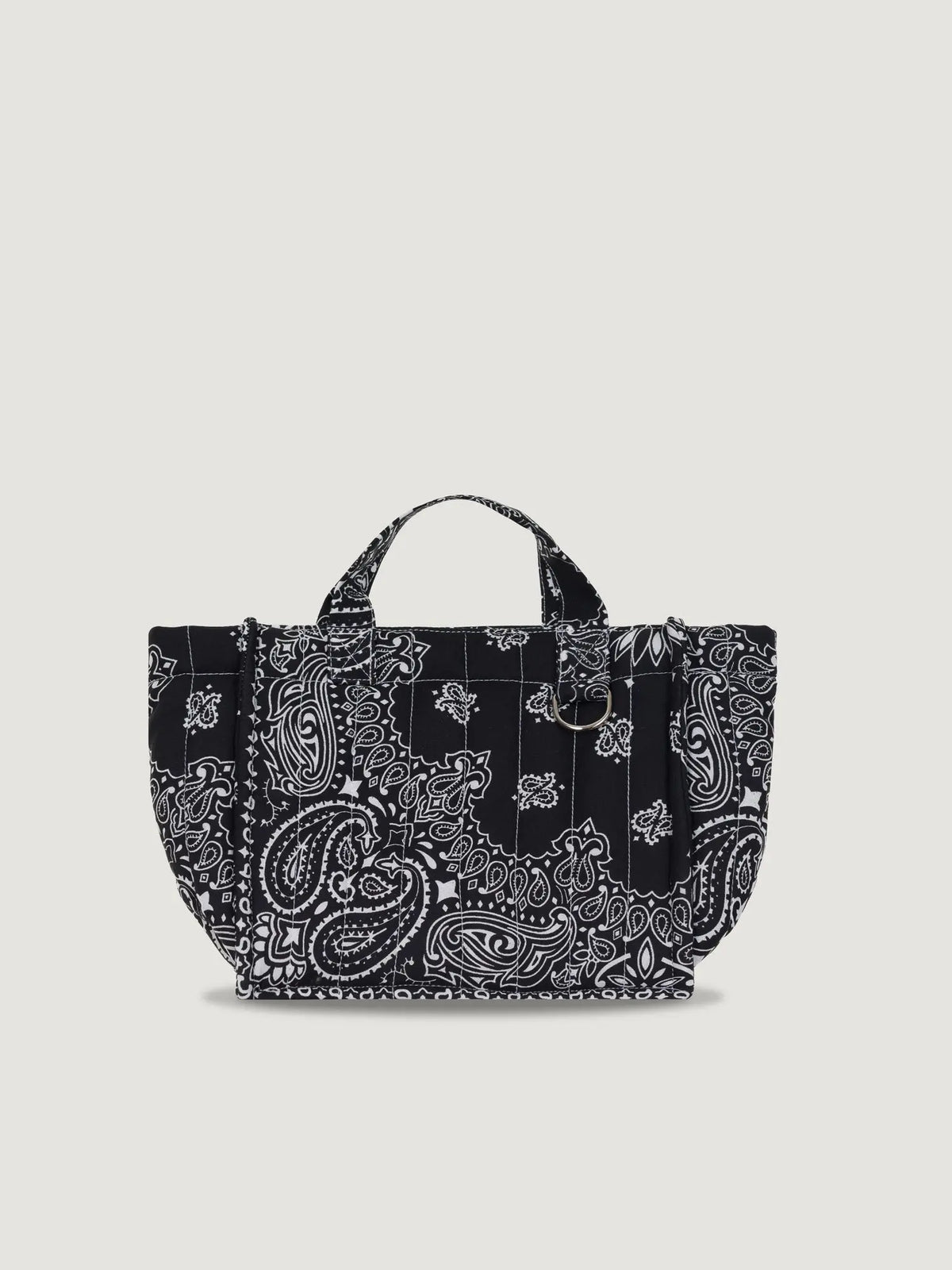 Call It By Your Name Mini Quilted Cabas Tote Bag - Happy Face