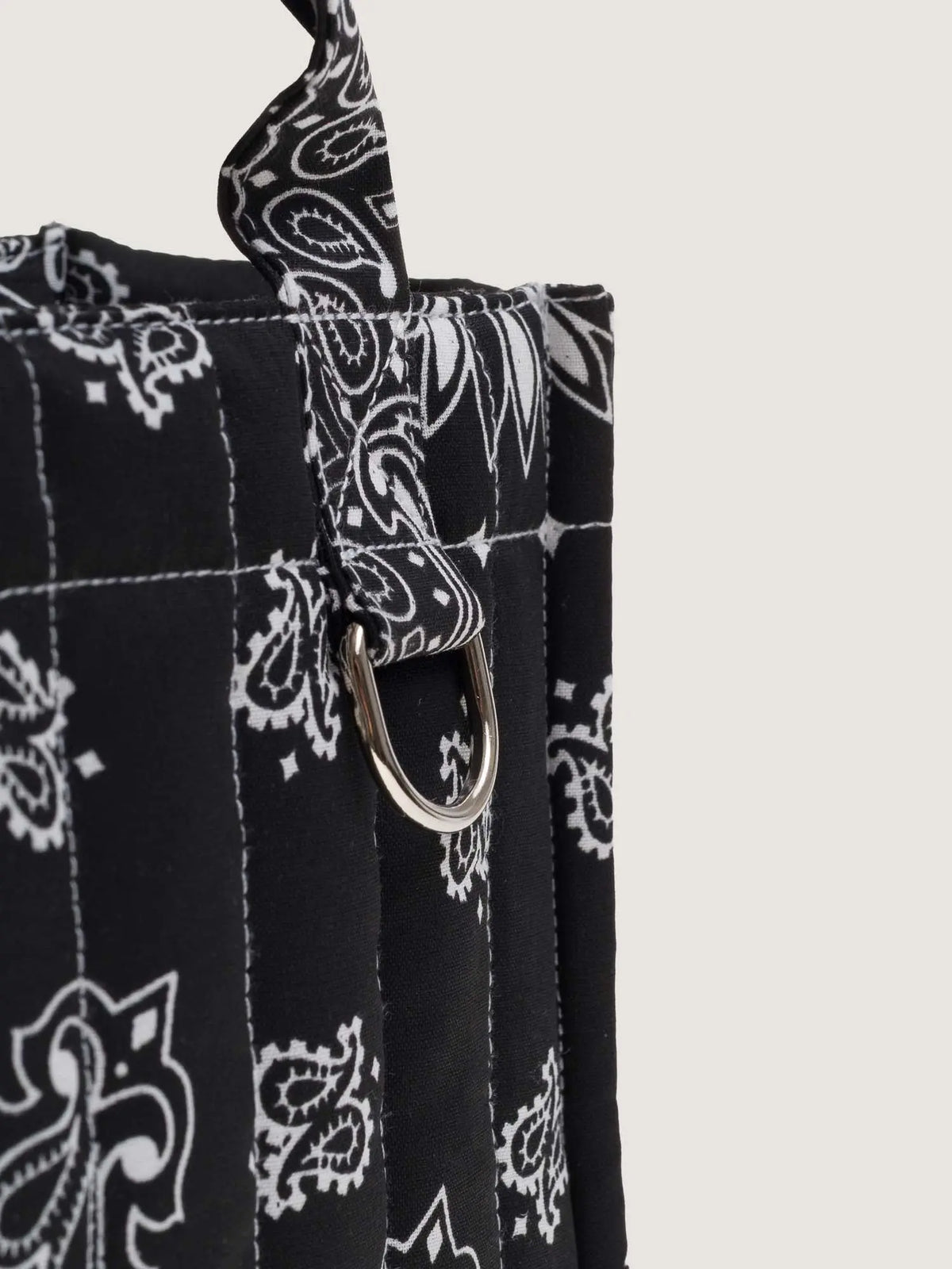 Call It By Your Name Mini Quilted Cabas Tote Bag - Happy Face