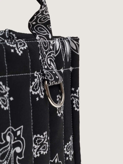 Call It By Your Name Mini Quilted Cabas Tote Bag - Happy Face