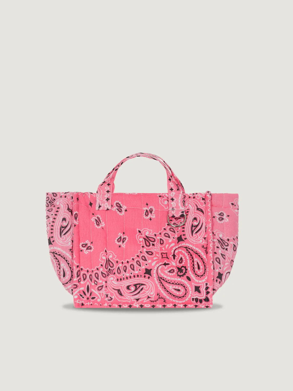 Call It By Your Name Mini Quilted Cabas Tote Bag - Happy Face