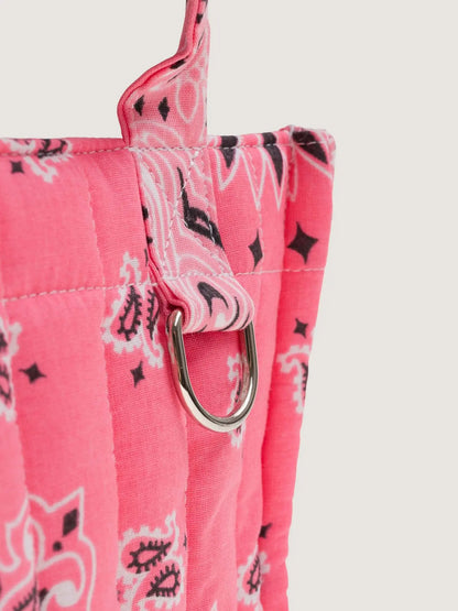 Call It By Your Name Mini Quilted Cabas Tote Bag - Happy Face