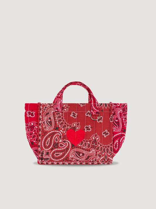 Call It By Your Name Mini Quilted Cabas Tote Bag - Heart