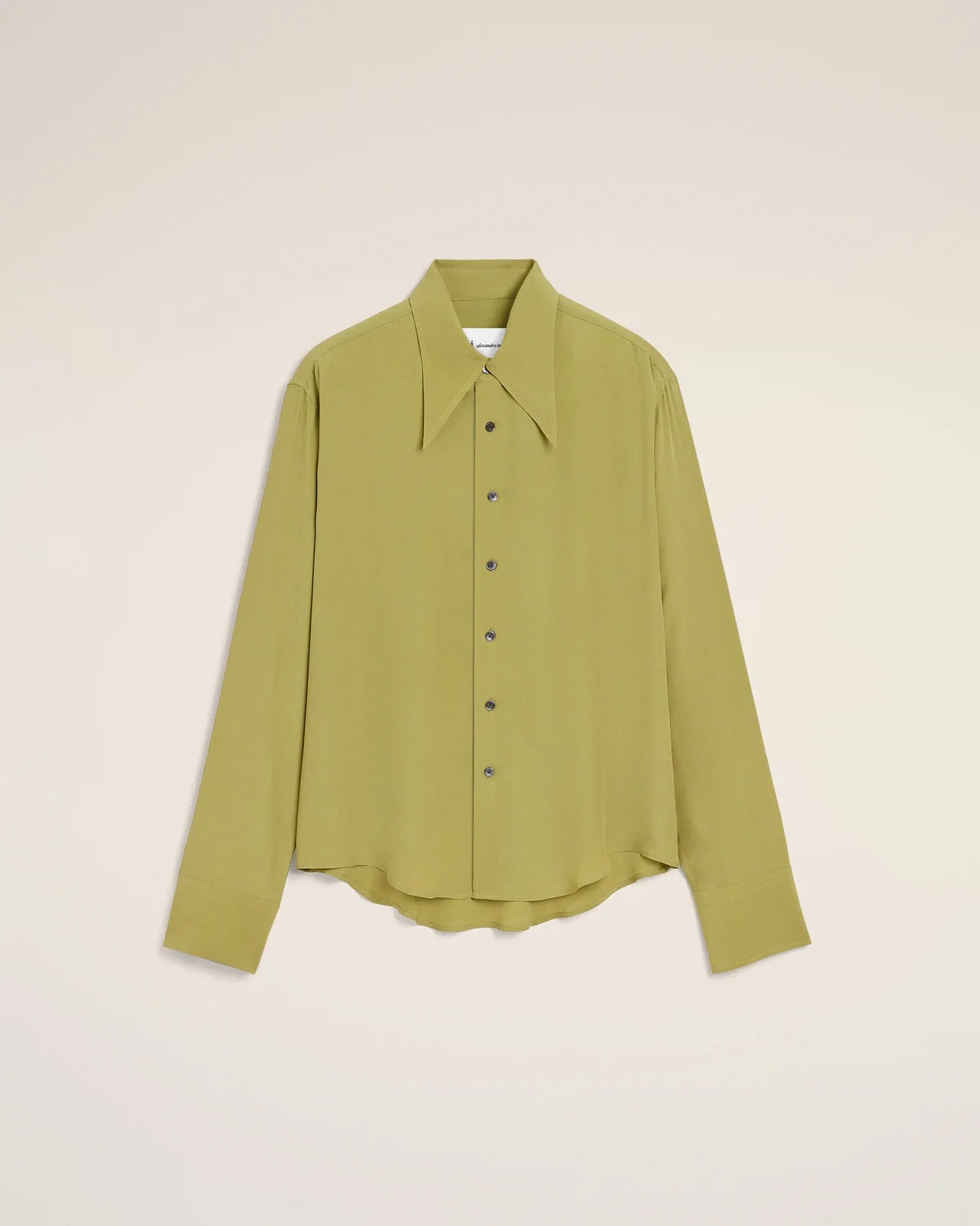 Ami Long Sleeve Adjusted Shirt with Sharp Collar