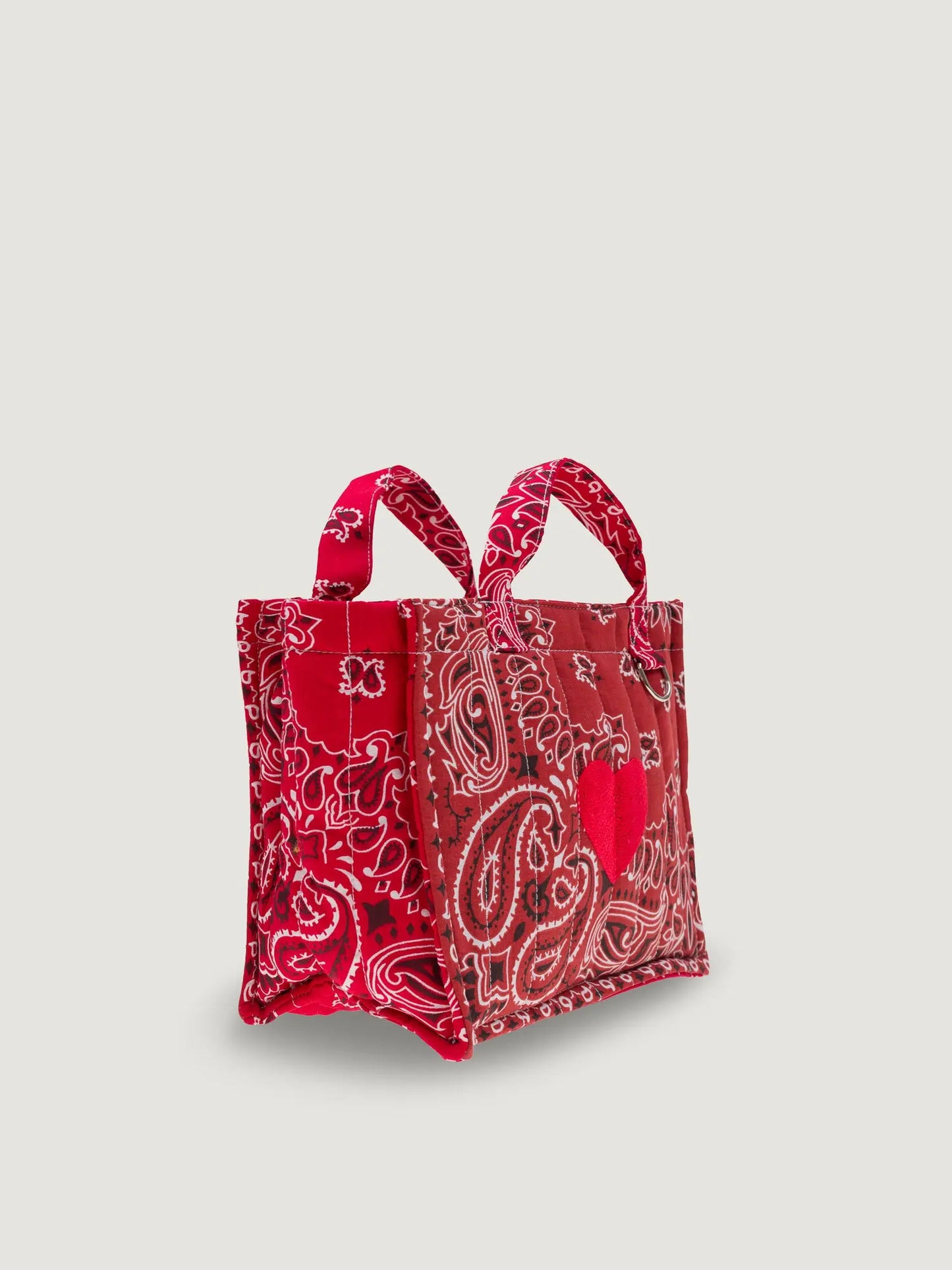 Call It By Your Name Mini Quilted Cabas Tote Bag - Heart