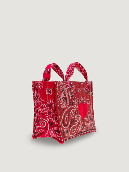 Call It By Your Name Mini Quilted Cabas Tote Bag - Heart