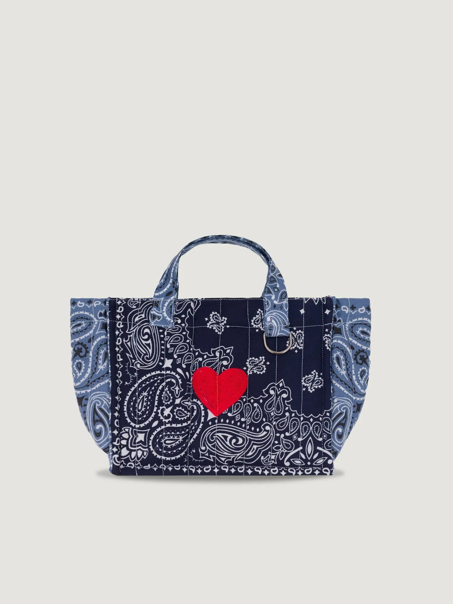 Call It By Your Name Mini Quilted Cabas Tote Bag - Heart