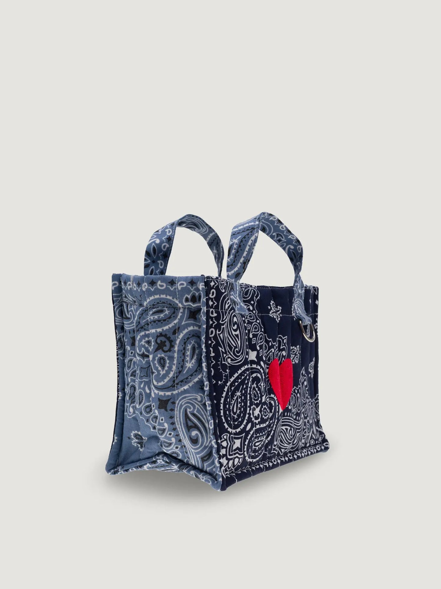 Call It By Your Name Mini Quilted Cabas Tote Bag - Heart