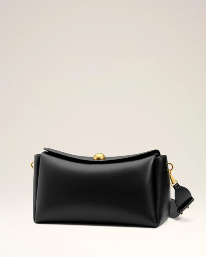 Ami Black Leather Carrousel Medium Bag
