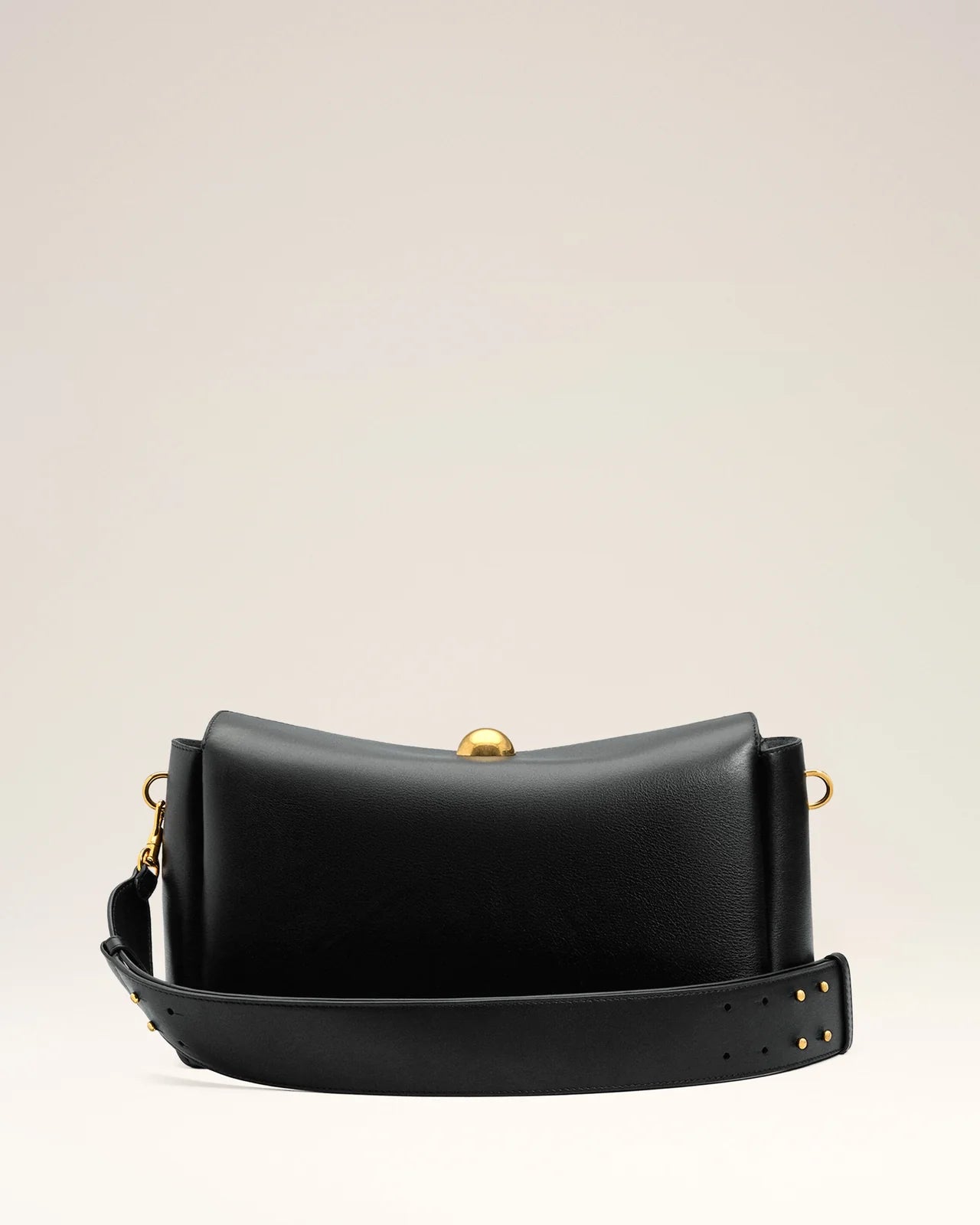 Ami Black Leather Carrousel Medium Bag