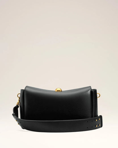 Ami Black Leather Carrousel Medium Bag