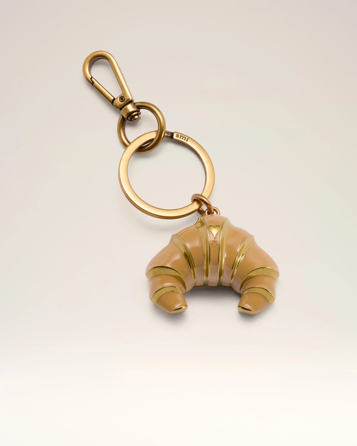 Ami Croissant Metal Keyring