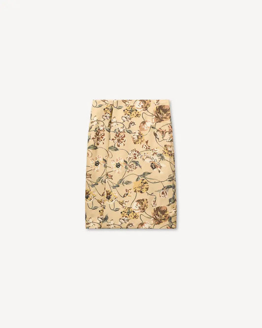 Kenzo Wildflower Silk Wrap Midi Skirt