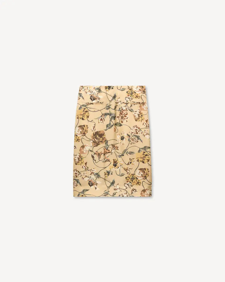 Kenzo Wildflower Silk Wrap Midi Skirt