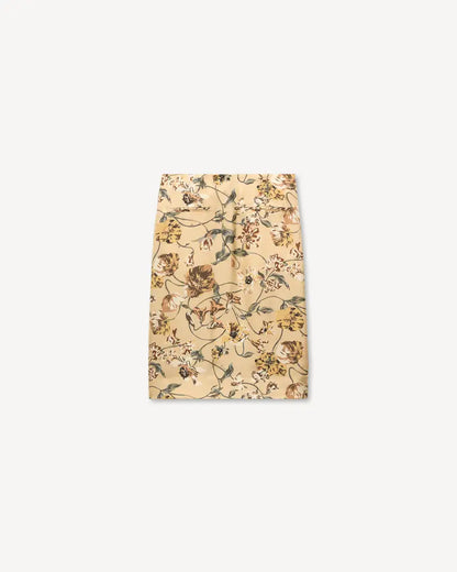 Kenzo Wildflower Silk Wrap Midi Skirt