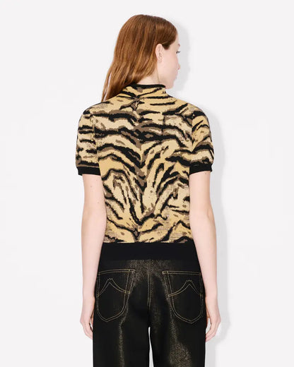 Kenzo Tiger Mock Neck Top