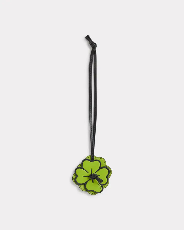 Kenzo Cartoon Leather Clover Charm