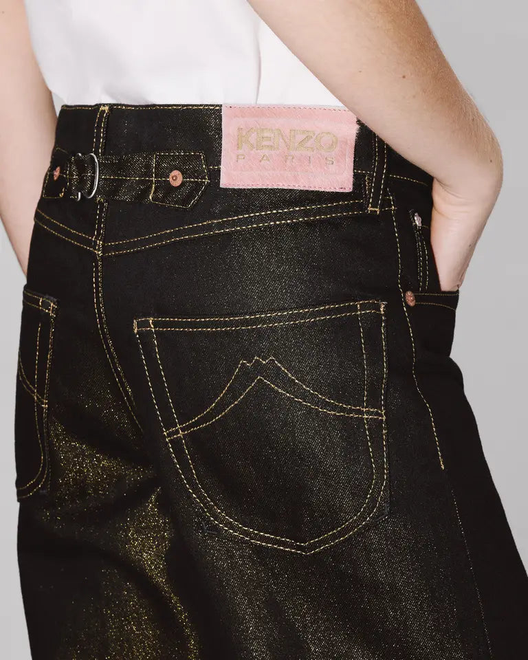 Kenzo Jeans in Lurex Japanese Denim