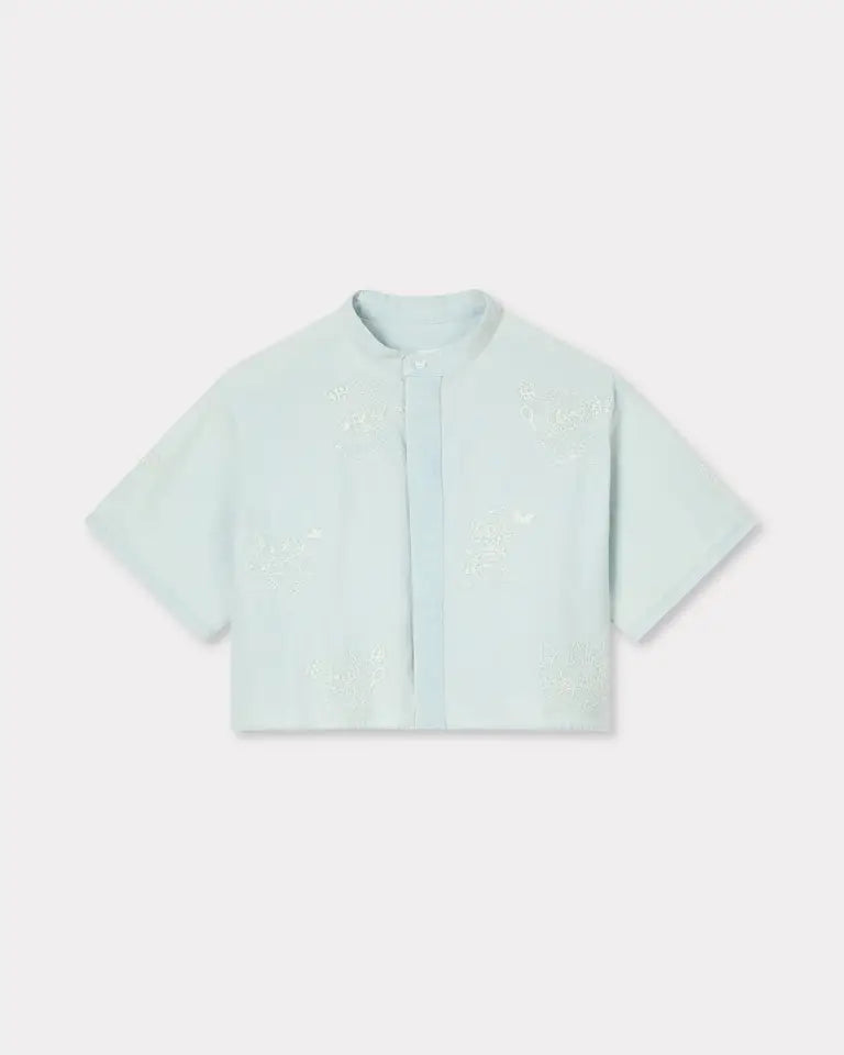 Kenzo Cartoon Embroidered Short Sleeve Shirt