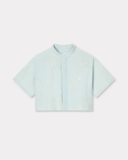 Kenzo Cartoon Embroidered Short Sleeve Shirt