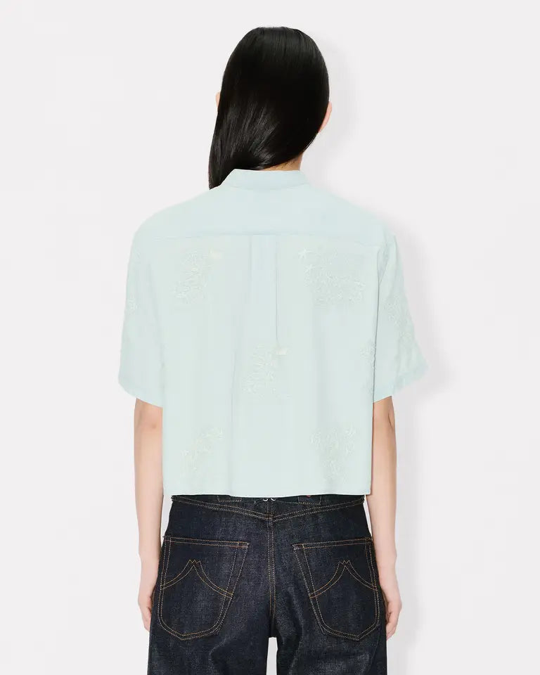 Kenzo Cartoon Embroidered Short Sleeve Shirt