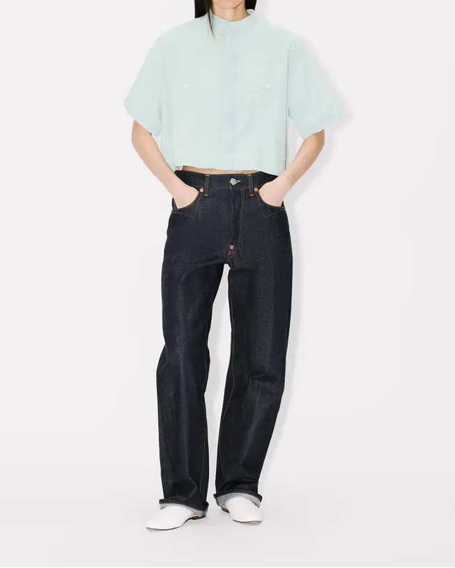 Kenzo Cartoon Embroidered Short Sleeve Shirt
