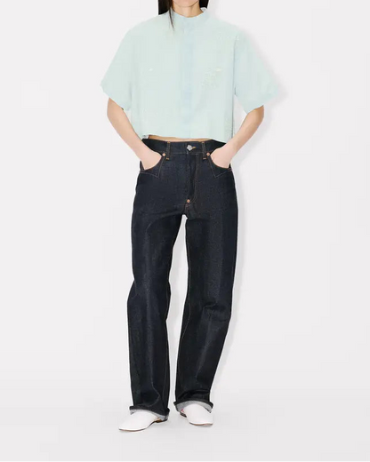 Kenzo Cartoon Embroidered Short Sleeve Shirt