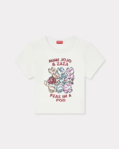 Kenzo Cartoon Embroidered T-Shirt in Cotton