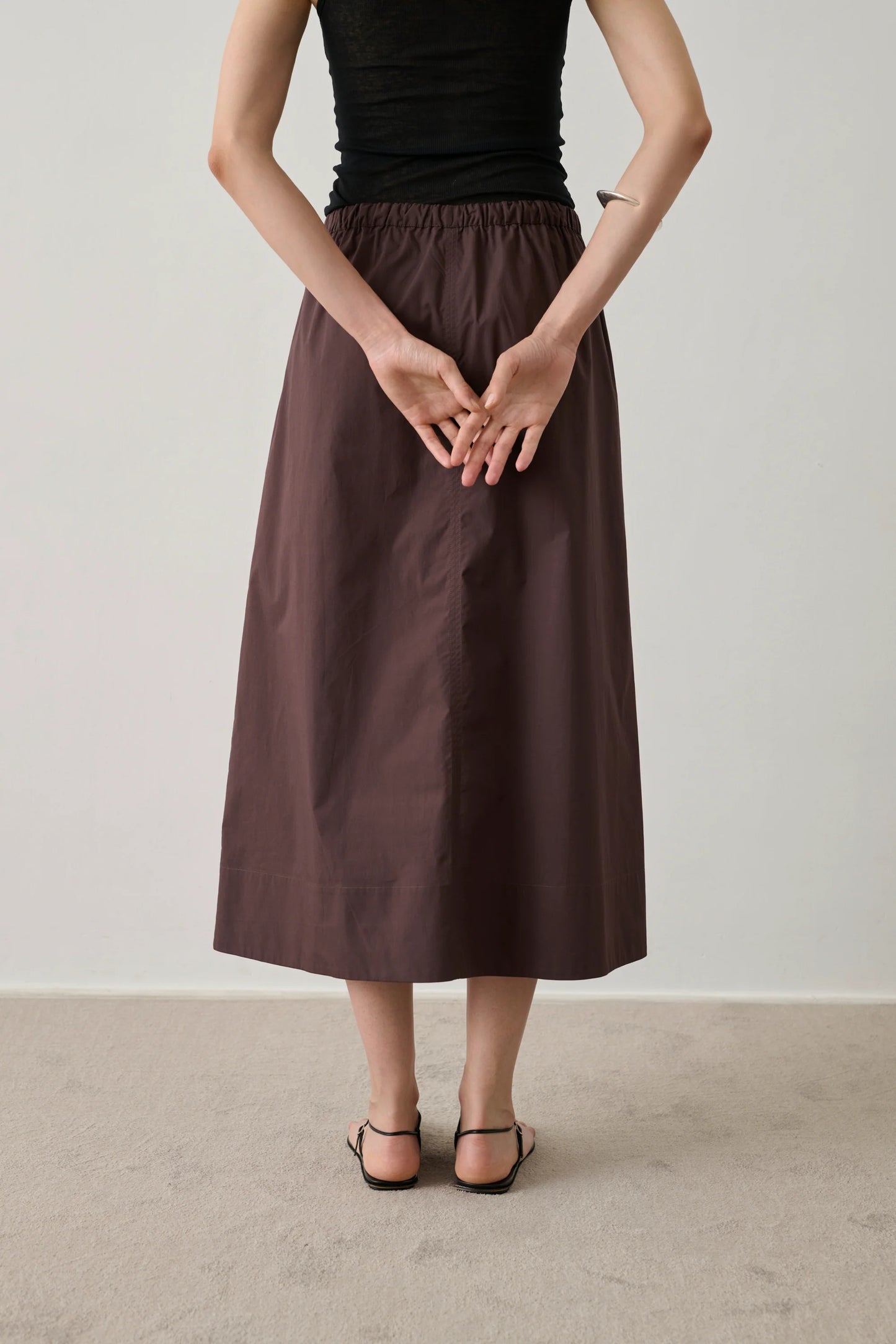 Soeur Agadir Organic Cotton Midi Skirt