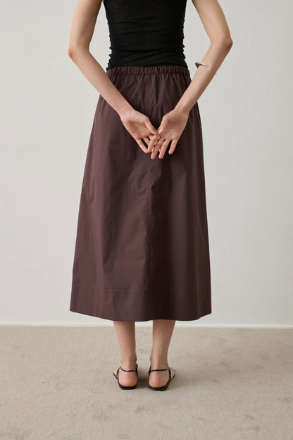 Soeur Agadir Organic Cotton Midi Skirt