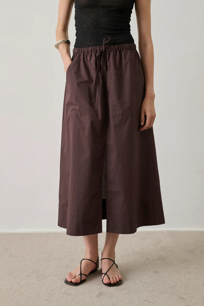 Soeur Agadir Organic Cotton Midi Skirt