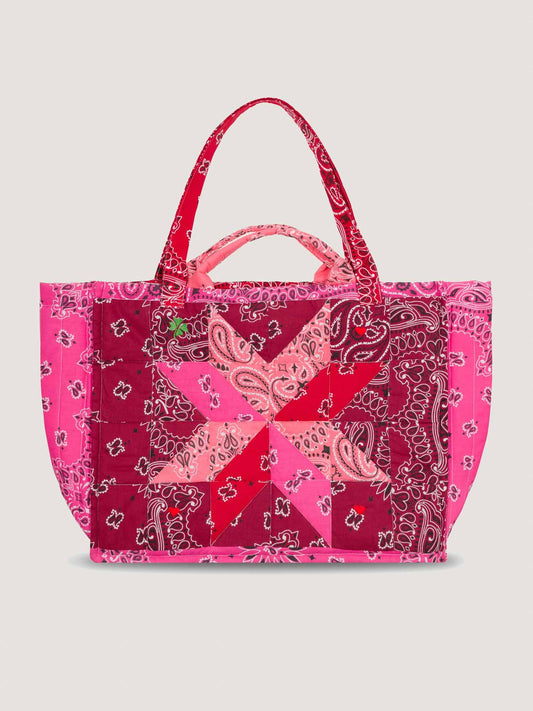 Call It By Your Name Maxi Tote Bag Patchwork