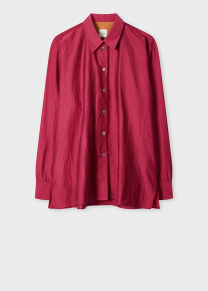 Paul Smith Silk Blend Magenta Shirt - V03006