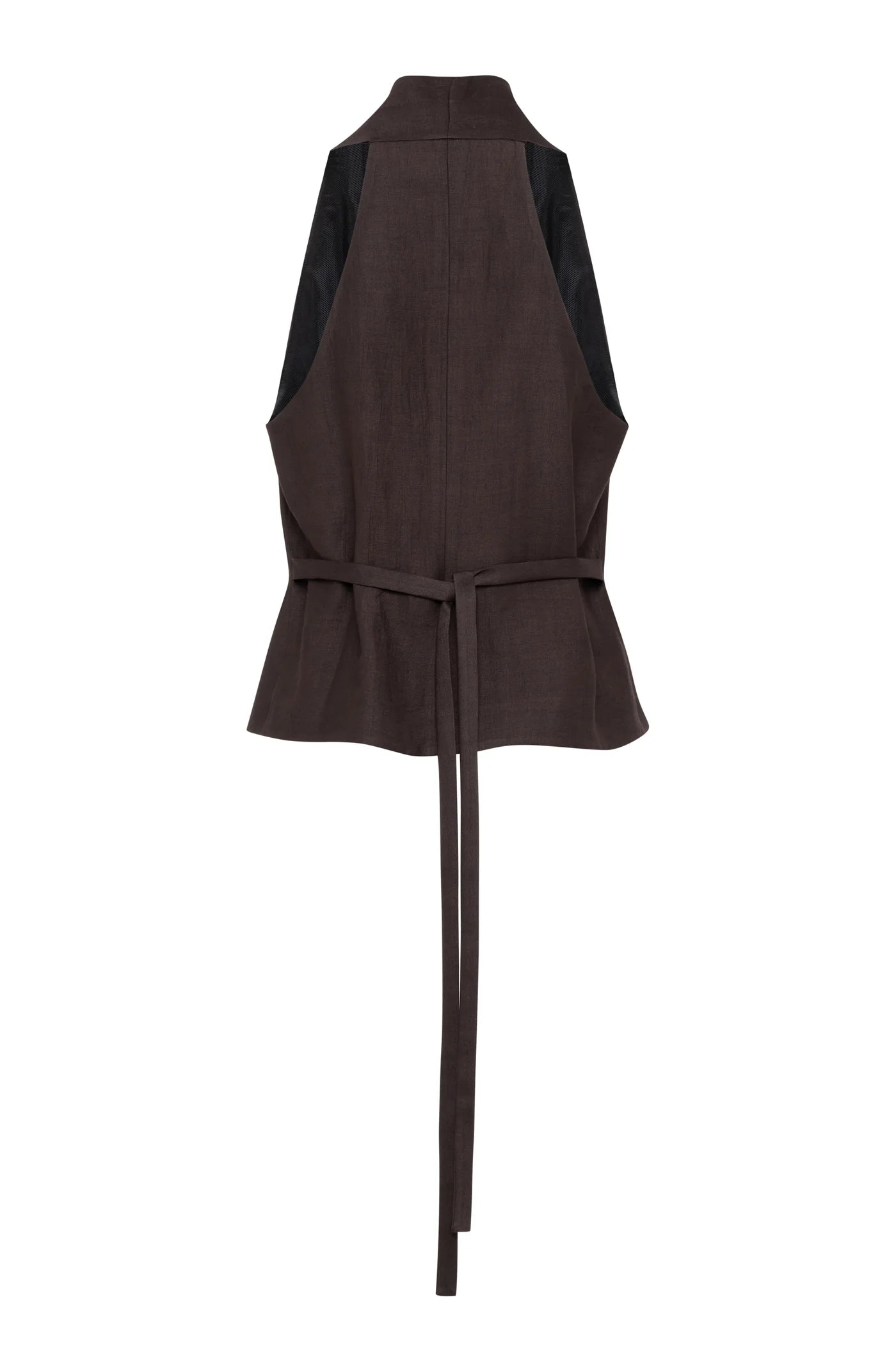 Tela Cedro Linen Viscose Vest with Buttons