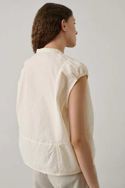 Soeur Danube Blouse in Crinkled Poplin