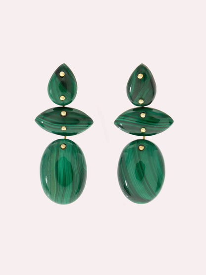 Ivarene Avalon Earrings - Malachite